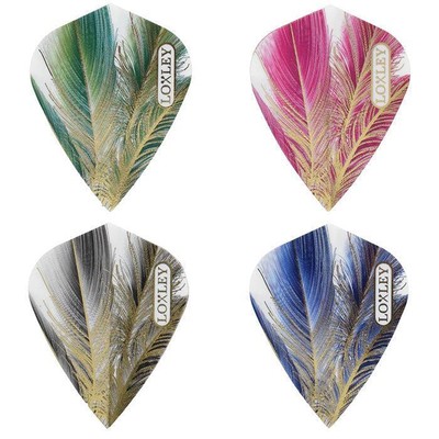 Fléchettes (Flights) Harrows Vortex Feather Red - Lot De 3 - Pour Améliorer La Stabilité En Vol - 10