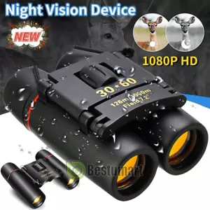 Poderoso 30x60 Binoculares De Visión Nocturna Telescopio Para Viaje Caza Hunting - Picture 1 of 21