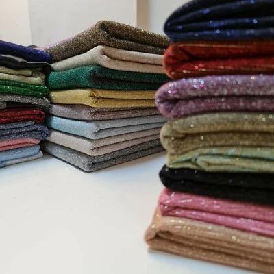 BRILLO LUZ DE LUNA BRILLANTE ELÁSTICO BRILLO NAILON TELÓN DE FONDO VESTIDO DECORACIÓN TELA 58" Foto 1 de 4