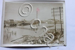 Fotografia d'epoca - Alluvione del 1910 a Parigi - Case distrutte Alfort - Bild 1 von 1