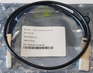 Oryginalny brokat 58-0000041-01 40G-QSFP-QSFP-C-0101 QSFP + do QSFP + 1m aktywny przetwornik cyfrowo-analogowy - Zdjęcie 1 z 2