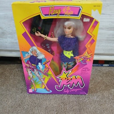 Muñeca de colección 1986 Hasbro ROXY OF THE MISFITS Jem And The Holograms sellada leer Foto 1 de 4