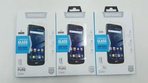 Lot of Bodyguardz Pure LG K10 New Tempered Glass Screen Protector x3 x5 x10 - Picture 1 of 12
