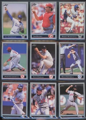1992 Leaf Baseball, # 1 to # 300, No Dot after the INC on Back, U-PICK, RB2 - Image 1 of 2