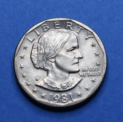1981 D Susan B Anthony Dollar **Free Shipping** Cover