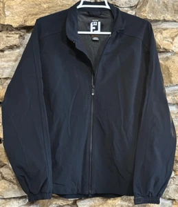 Men’s FootJoy Black DryJoys Tour Collection Zip Up Jacket Size Small - Picture 1 of 6