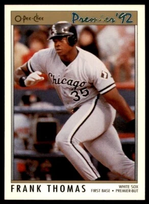 1992 O-Pee-Chee Premier Frank Thomas Chicago White Sox #59 - Image 1 of 2