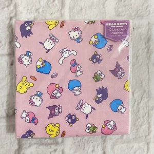 Hello Kitty and Friends Luncheon Napkins 13"x13" pack of 40 Napkins - Picture 1 of 2