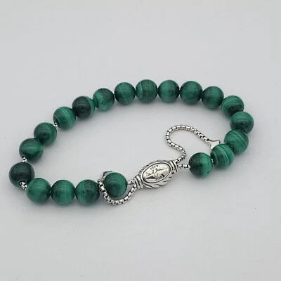 David Yurman Spiritual Beads Bracelet Malachite Adjustable size - Image 1 of 4