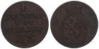 Altdeutschland - Reuss ältere Linie 1 Pfennig 1832 Kupfer 1.36g, ø 18mm KM# 102