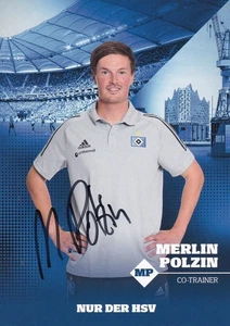 Merlin Polzin Hamburger SV Autogrammkarte Saison 2020/2021 Original #FP471 - Picture 1 of 2