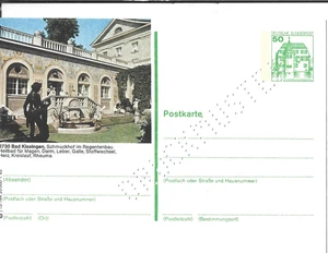 P 134  Bildpostkarte  Druckmuster  Bad Kissingen  DD j12/184  ** - Picture 1 of 1