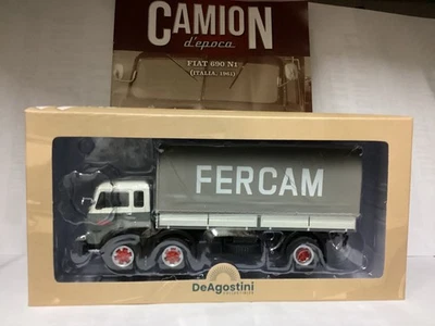 Camion d’epoca , FIAT 690 N1 ITALIA 1961 FERCAM   1/43 die-cast  DE AGOSTINI - Immagine 1 di 4