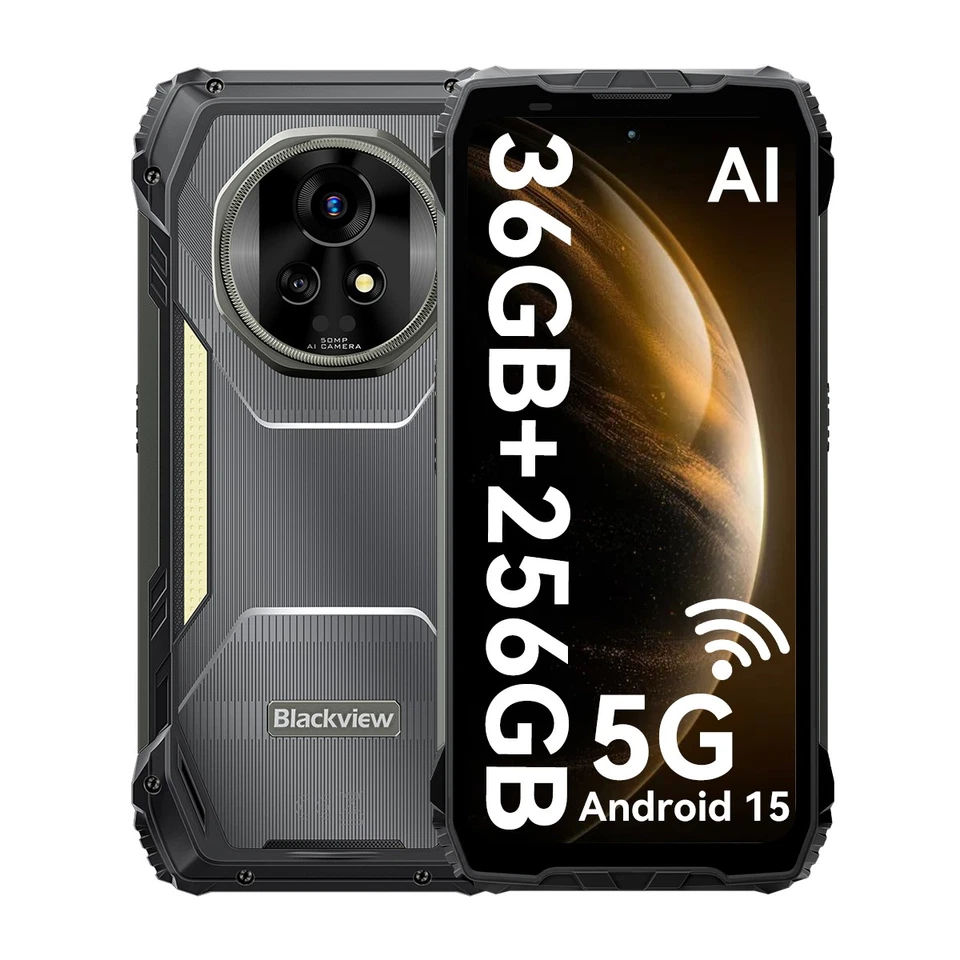 Blackview XPLORE 2 5G Outdoor Smartphone 36GB+256GB Android15 20000mAh Handy NFC