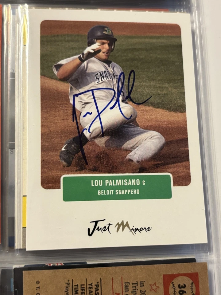 Tarjeta de certificado de autenticidad Just Menors 2004 firmada autografiada de Lou Palmisano Foto 1 de 1