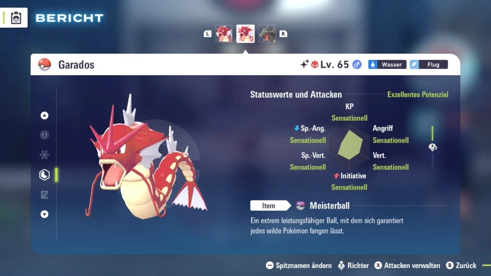 Shiny Alpha Garados - 6IV/DV - Pokemon Legenden ZA - Legends ZA - Bild 1 von 1