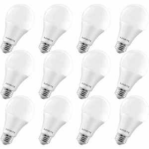 12x Luxrite A19 LED Bulb 100W Equivalent 2700K Enclosed Fixture Rated 1600lm E26 - Picture 1 of 7