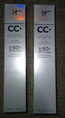 New Set Of 2 IT Cosmetics Your Skin But Better CC+ Cream, SPF 50, 1.08 oz - Tan - Image 1 of 3
