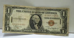 1935 A Hawaii $1  WWII Emergency Issue Fine - Picture 1 of 2