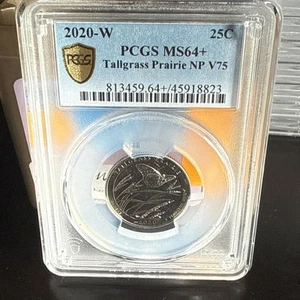 W PCGS MS64+RD 2020 Tallgrass Prairie NP cuarto V75 - Imagen 1 de 2
