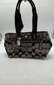 Coach Black/Gray Daisy Signature tote or shoulder bag - Size S - Picture 1 of 7