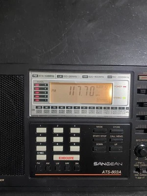Sangean ATS-803A LW/AM/FM/SW 带 SSB 收音机 - LCD 出售用于零件 — 第 1/4 张图片