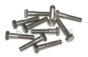 10-SS 5/16-18 X 1-1/2 HH HEX HEAD MACHINE SCREWS BOLTS STAINLESS STEEL HARDWARE - Picture 1 of 1