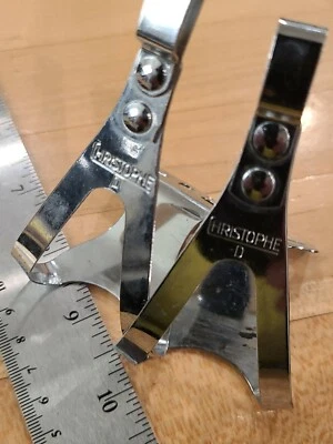 CRISTOPHE 'D' Toe clips-MADE IN FRANCE- vintage-NICE--sz Small--SHIPS ASAP - Image 1 of 4