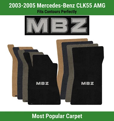 Alfombrillas delanteras Lloyd Ultimat para Mercedes-Benz CLK55 AMG del 03-05 con apliques MBZ Foto 1 de 4