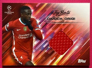 Conjunto Topps Roberto Firmino (O Jogo Bonito), Divock Origi Camisa Reliquia Tarjeta - Imagen 1 de 2