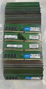 🔥💥 (Lot of 100) CRUCIAL/HP 4GB DDR4-2400 UDIMM PC RAM - Bulk Memory Upgrade - Picture 1 of 9