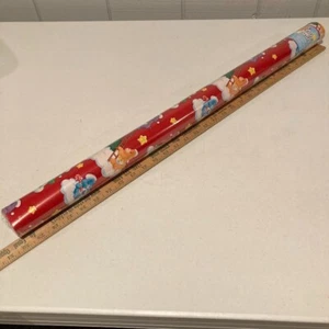 Vintage CARE BEARS Wrapping Paper 2003 Made in USA 50 sq ft. - Picture 1 of 8