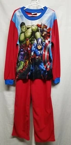 Marvel Avengers Assemble Boy's Polyester Character Pajama 2 Piece Set Size 10/12 - Picture 1 of 9