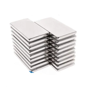 1-50pcs 50mmx20mmx4mm Super Strong Rare Earth Neodymium Fridge Block Magnets N50 - Picture 1 of 3