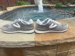 TRETORN RYAN SNEAKERS UOMO ECOPELLE SCAMOSCIATA GRIGIO E BIANCO 10,5 - Foto 1 di 6