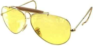 Ray Ban 3138 58 Shooter - Remix Personalizzato - Oro/Giallo Ambermatic - Foto 1 di 1