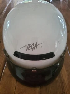 Vega White Pearl Motorcycle Helmet - Picture 1 of 6