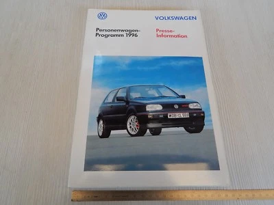 rif2 VOLKSWAGEN PRODUZ. 1996 ONLY PRESS ORIGINALE GOLF GTI VR6 ETC - Immagine 1 di 4