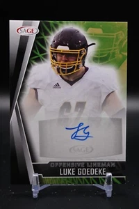 Luke Goedeke, Western Michigan Broncos, 2022 SAGE, Autograph, #A-LG2 - Picture 1 of 2