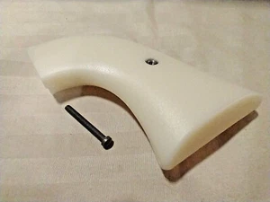 Ruger Wrangler Six Shooter Grips ~ .22 LR Model Faux Ivory With Grip Screw - Picture 1 of 8