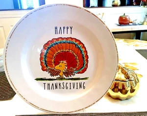 Snoopy Peanuts Pottery Barn kid Plate holiday Thanksgiving party Disney kids🌈 ! - Picture 1 of 12