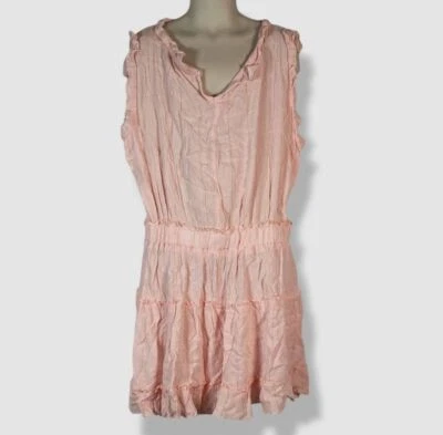 Vestido Vintage Havana Infantil Menina Rosa Babado Decote V Tamanho M - Imagem 1 de 3