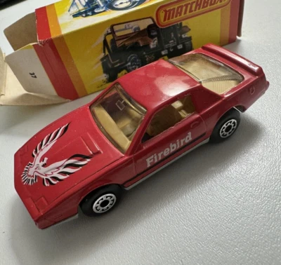 Matchbox 1982 Pontiac Firebird SE Lesney Red  #12 - Image 1 of 4