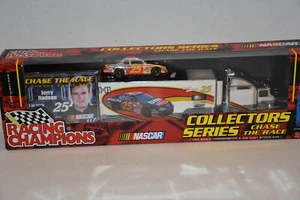 Racing Champions 2001 NASCAR Jerry Nadeau Chase the Race Transporter + Car - Picture 1 of 9