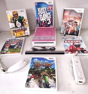Nintendo Wii Bundle RVL-001 Fully Tested Custom Console W/Sensor Bar + 6 Games - Picture 1 of 6