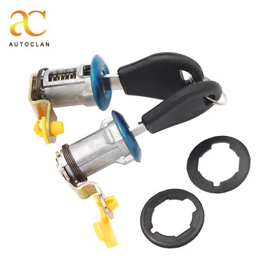 Juego de cerradura de puerta con llave izquierda derecha apta para camioneta Nissan Pathfinder 1984-1998 Foto 1 de 4