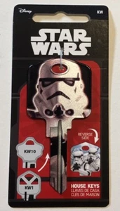 STAR WARS DOUBLE SIDED STORM TROOPER KEY BLANK-KW1/KW10-FOR KWIKSET LOCKS - Picture 1 of 1