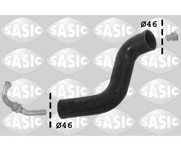 Charge Air Hose SASIC 3334005 Outlet for Renault Fluence - Image 1 of 1