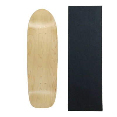 Moose Skateboards Old School 10" x 33" Natural Blank Skateboard Deck with Grip - Image 1 of 4