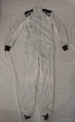 TUTA IGNIFUGA ULTRALEGGERA KART TG.50 GRIGIO BIANCA OMP ONE SENZA OMOLOGAZIONE - Immagine 1 di 4